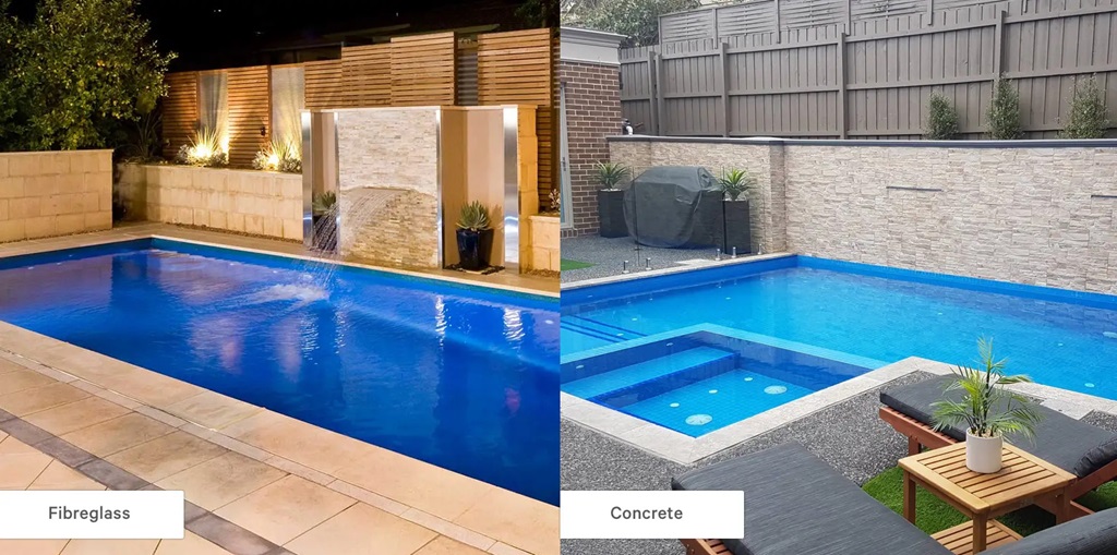 Concrete vs Fiberglass Pools