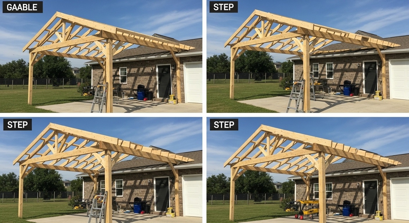 How long does it take to build a gable roof patio cover