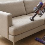 vacuum cleaning fabric sofa upholstery attachment close up