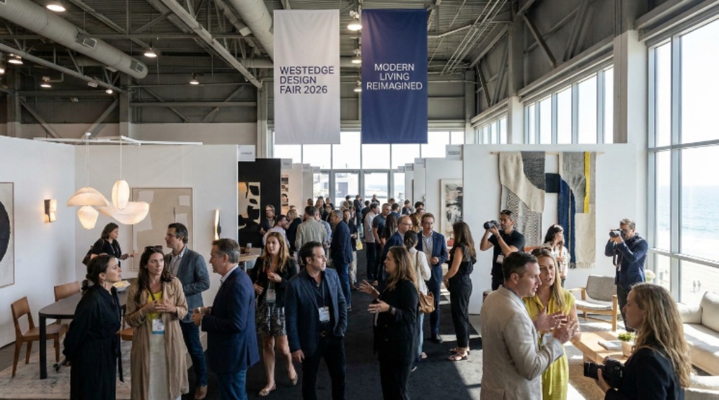 Design professionals exploring contemporary interiors at WestEdge Design Fair 2026